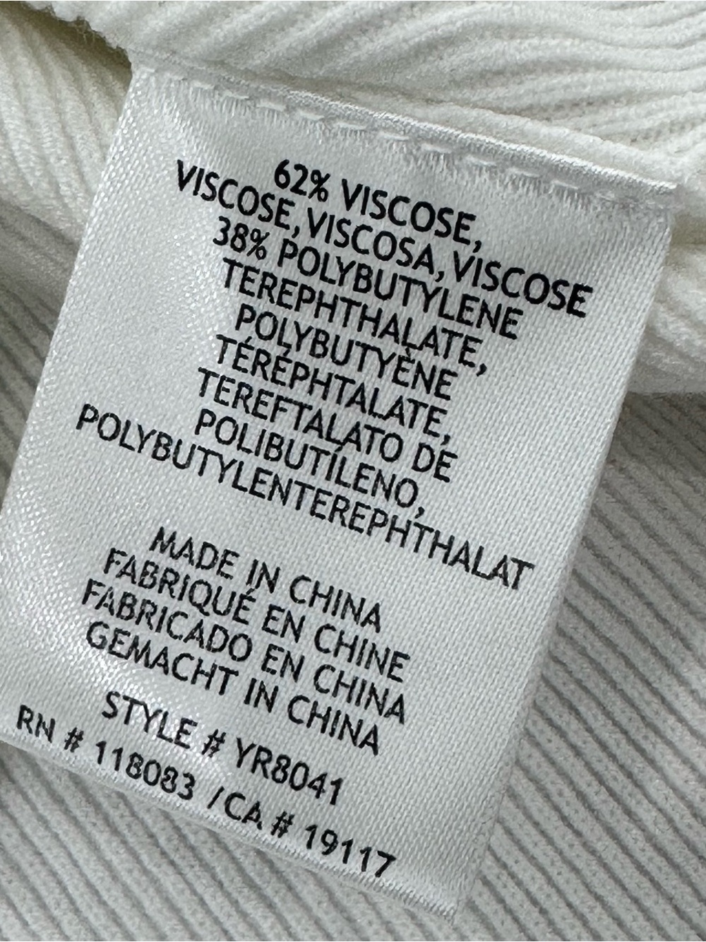 NWOT Minnie Rose flare sleeve crewneck sweater white small - Picture 5 of 5